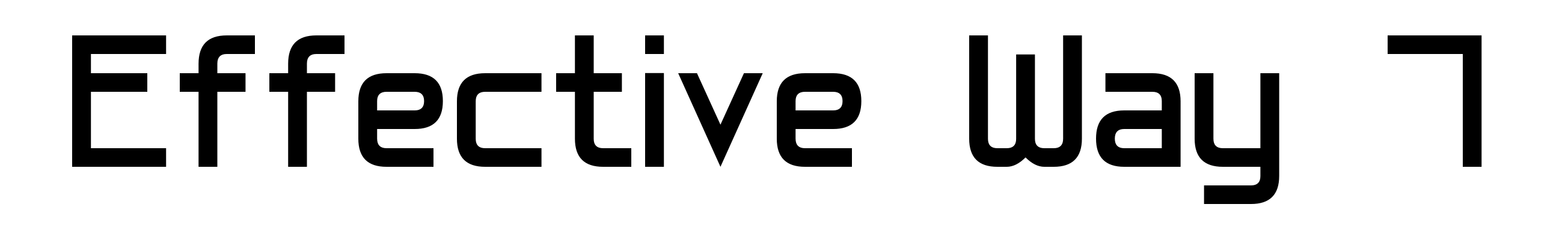 Effective Way 7
